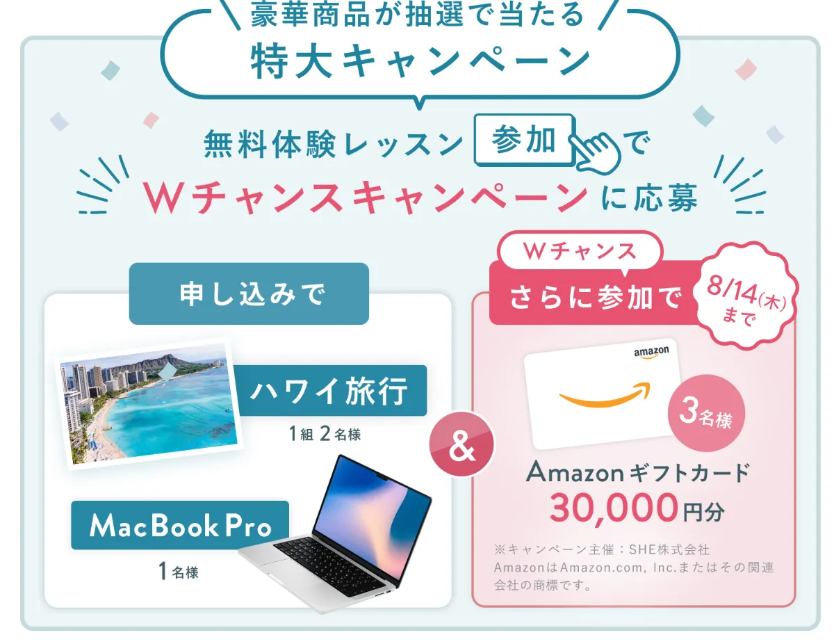SHElikesのキャンペーン